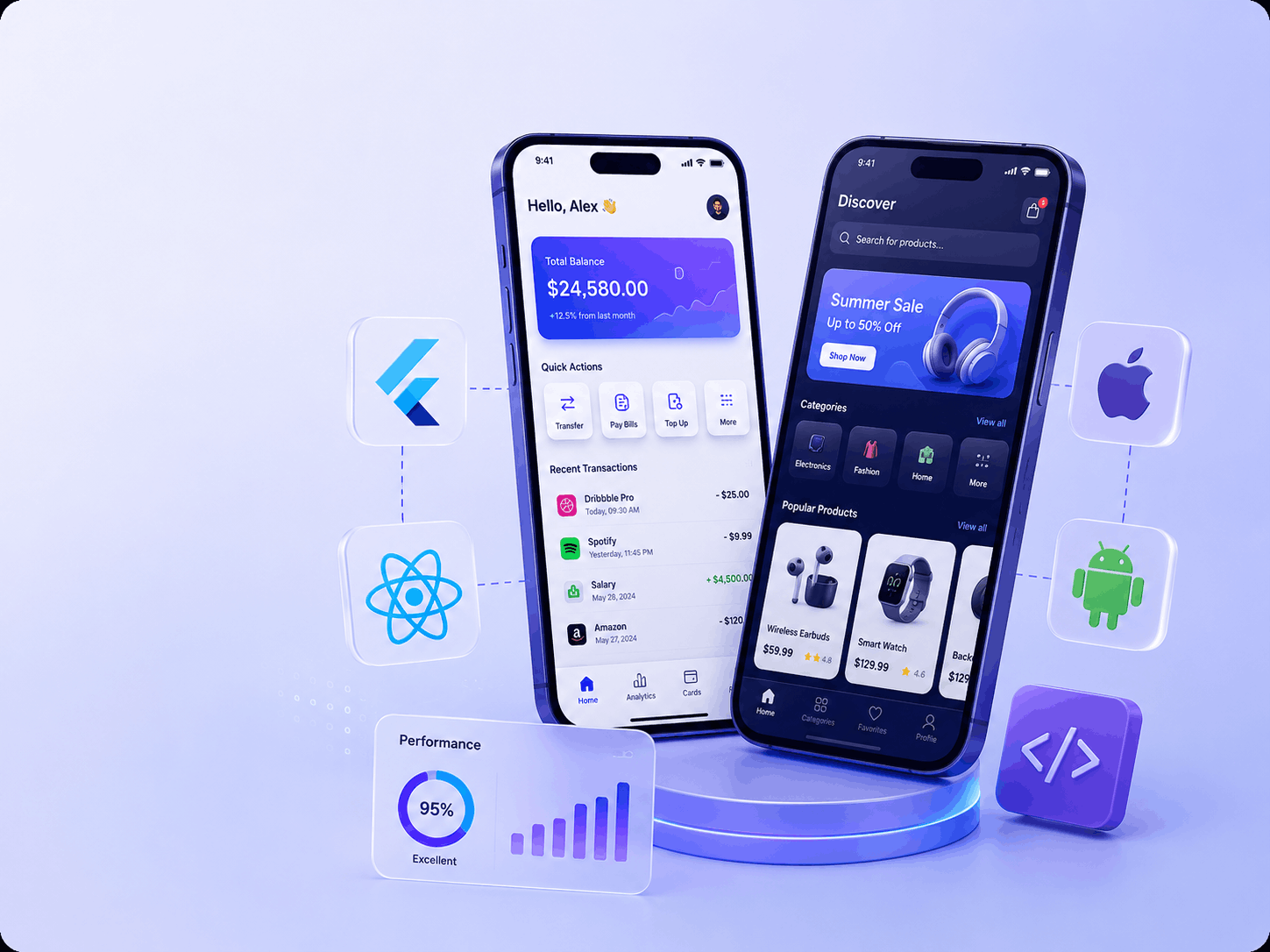 Mobile application interface displayed on a smartphone
